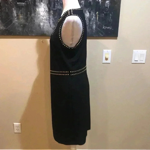 Elegant Black Studded Dress - Picture 3 of 8